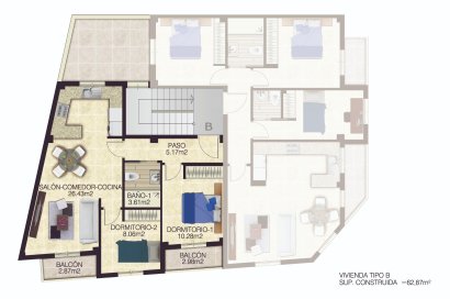 Obra nueva - Apartamento - Jacarilla - pueblo